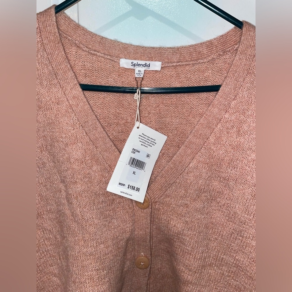 New! Splendid Cashmere blend Cardigan 🧡 XL NWT! - Picture 6 of 8